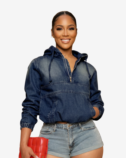 The Denim Luxe Hoodie