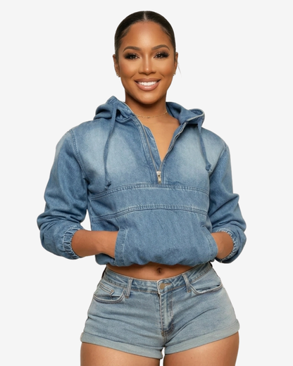 The Denim Luxe Hoodie