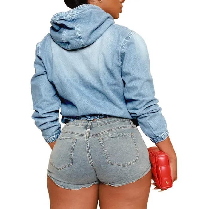 The Denim Luxe Hoodie