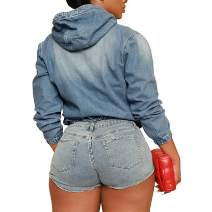 The Denim Luxe Hoodie
